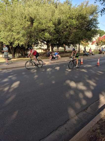 Krista on the bike 2