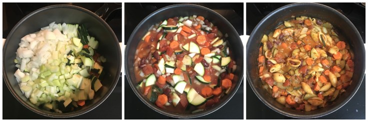 Minestrone Soup collage